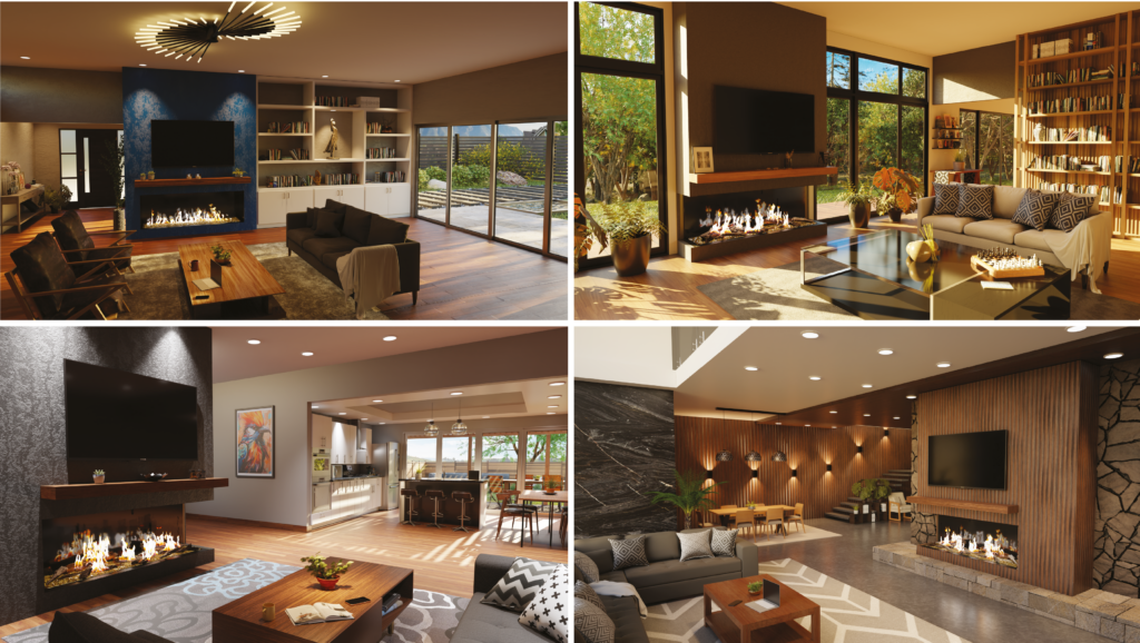 Summit Open Linear Fireplaces – Customizable, design-driven fireplaces
